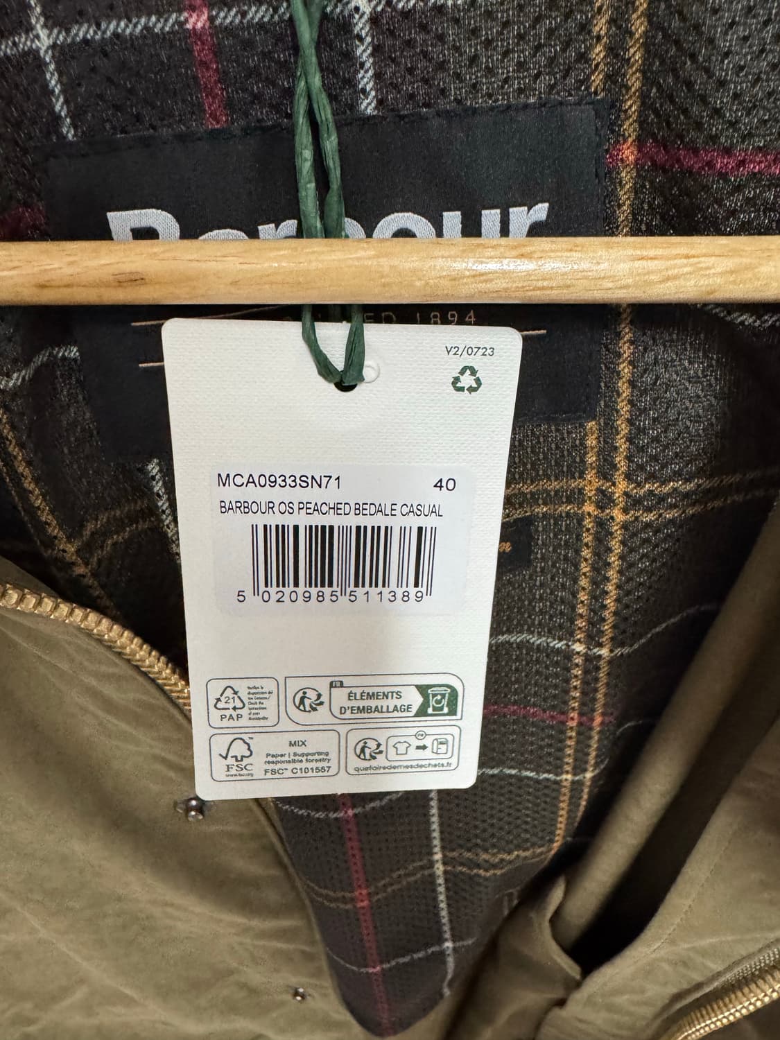 바버 비데일 os 피치드 40 새상품 논왁스 상품이미지2