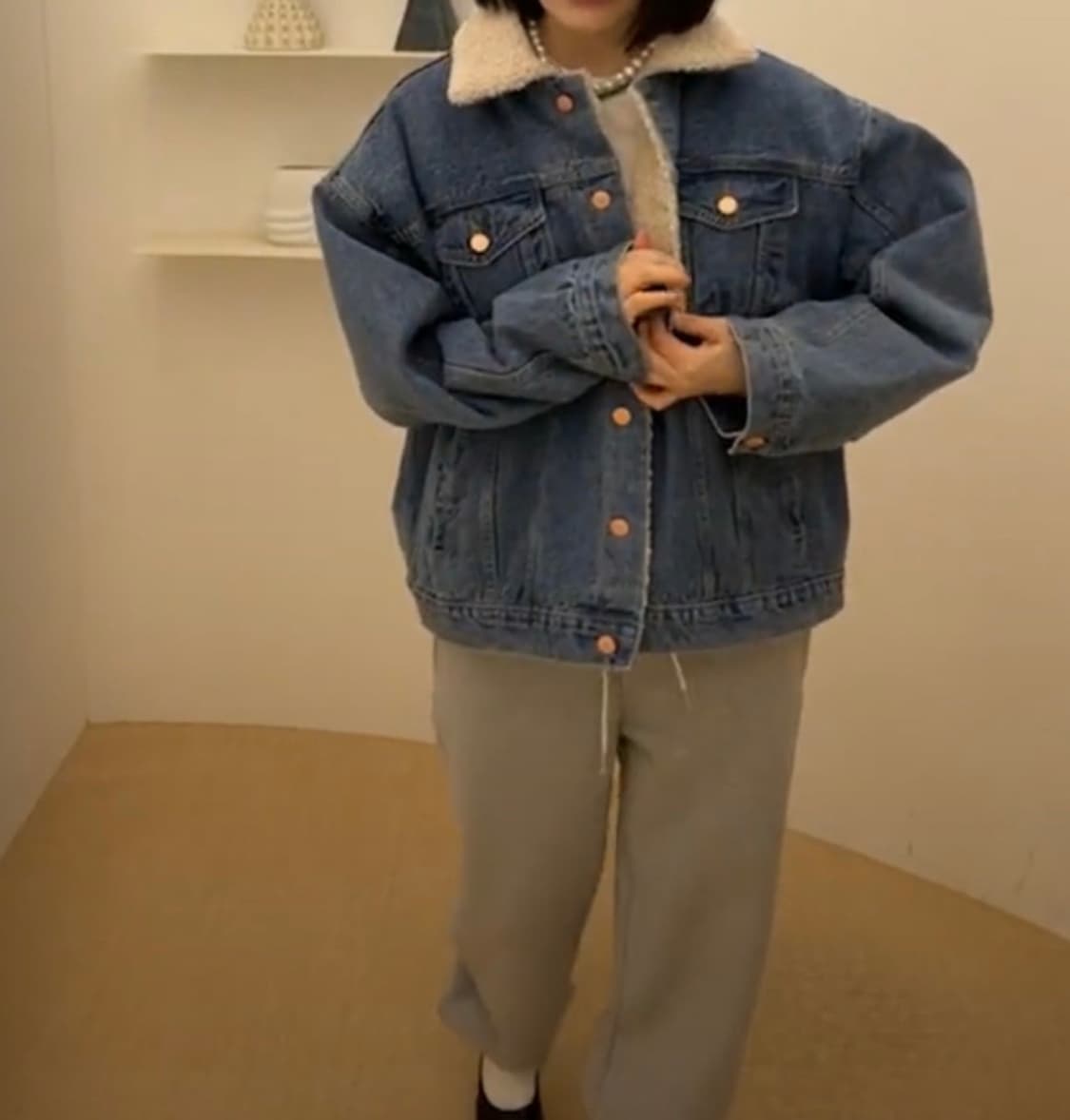 헬더시어링청자켓 상품이미지3