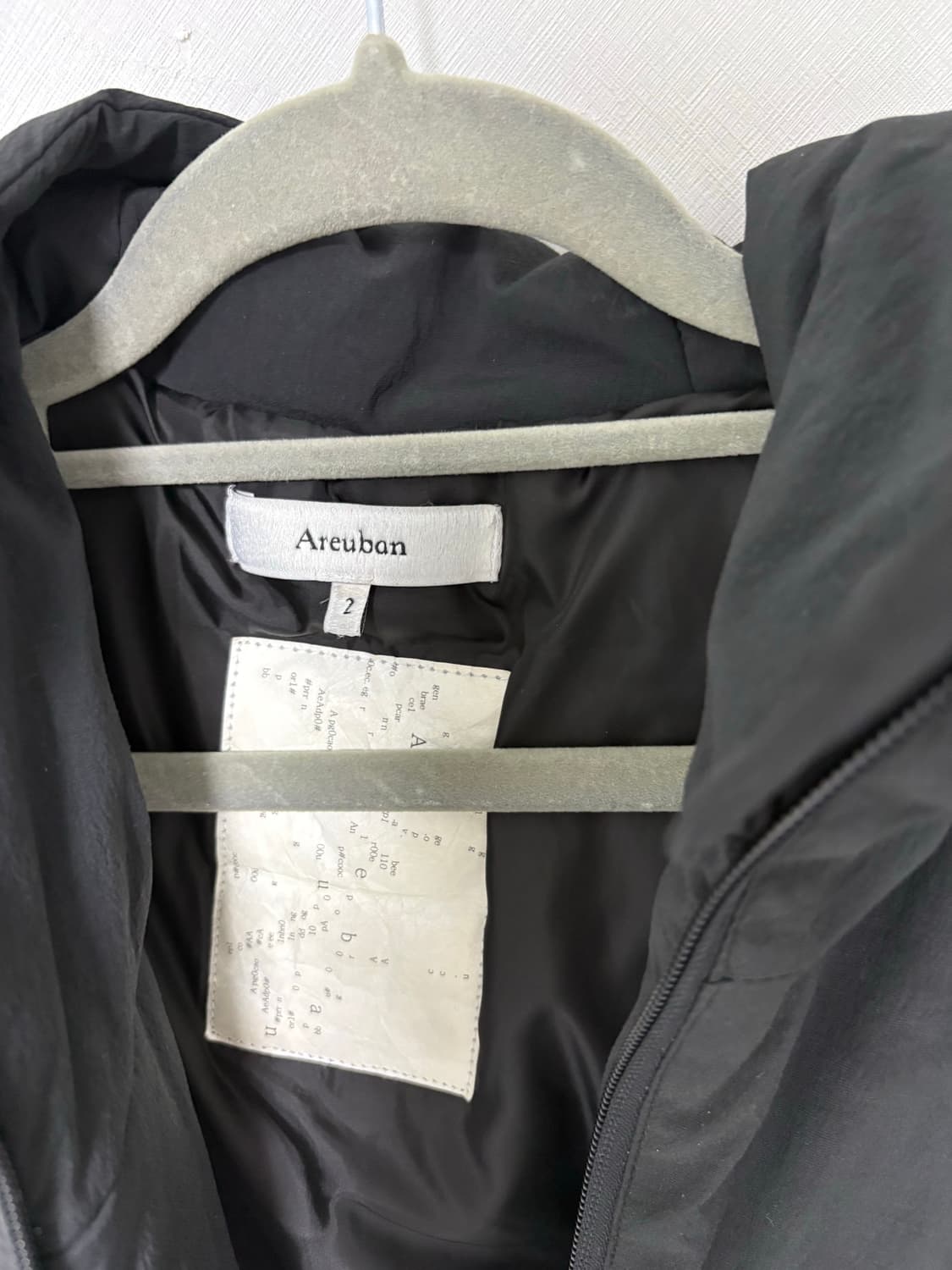 아르반 라이트 쉘 패디드자켓 블랙 2사이즈 상품이미지2