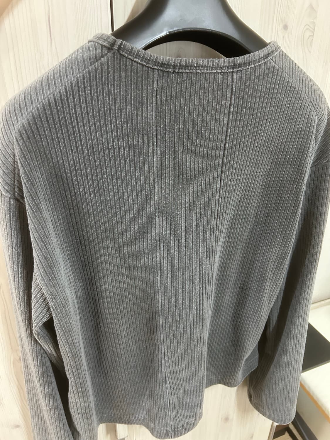 [DIVEIN 패플서] RIBBED LONG SLEEVE darkgray 상품이미지2