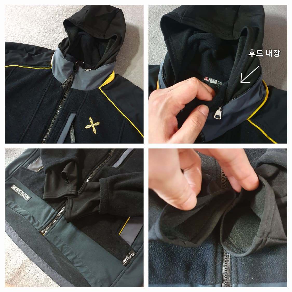 몬츄라 후드 플리스 자켓 xs(남성L or여성66) schoeller원단 상품이미지5