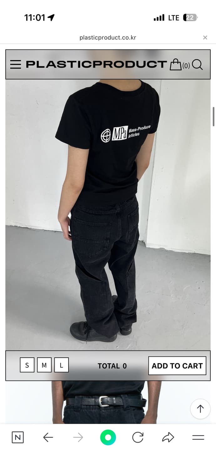 플라스틱 프로덕트 MPa CALF POCKET PANTS (BLACK) 상품이미지2