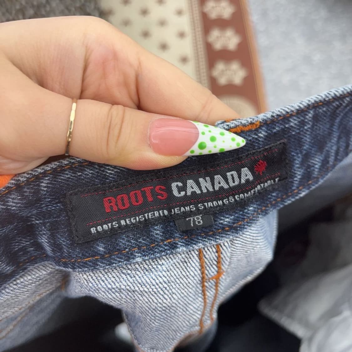 루츠 캐나다 트리플 패치 스트릿 키치 워싱 데님 팬츠 78 C08912 상품이미지6