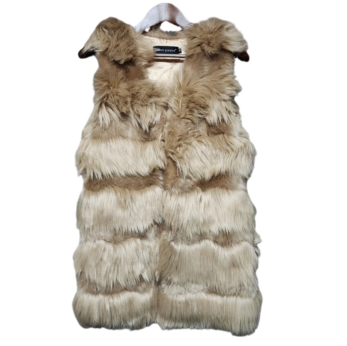 Passe Y2k갸루 퍼 베스트 가디건 상품이미지1