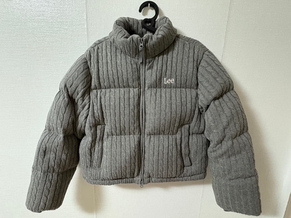 lee 리 우먼 니트 숏다운 숏패딩 패딩 s 상품이미지2