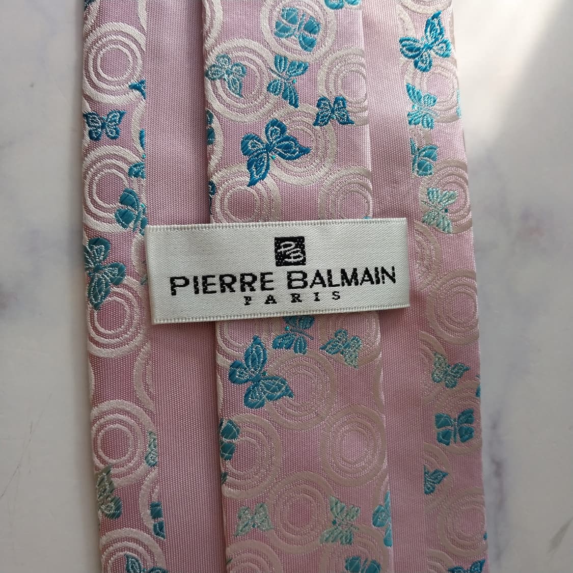 발망 실크 핑크 나비 자카드 넥타이 9.1cm A+등급 K2000
 상품이미지9