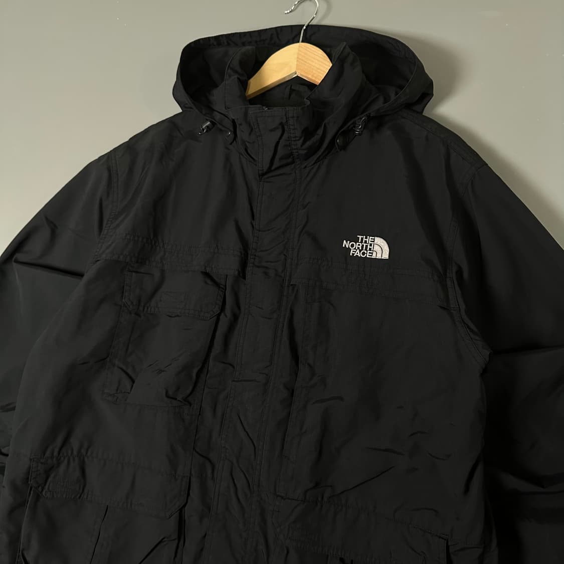 노스페이스 후드 탈부착 바람막이 블랙 105 [013106] 상품이미지2