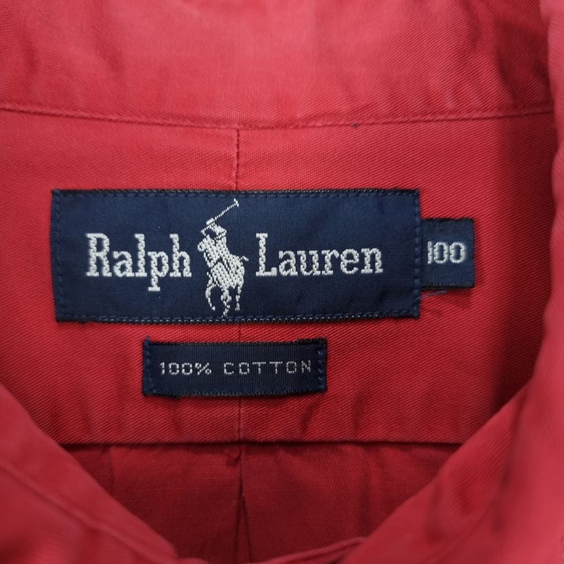 [폴로 랄프로렌] 포니 로고 자수 빈티지 루즈핏 셔츠 레드 M19776 상품이미지8