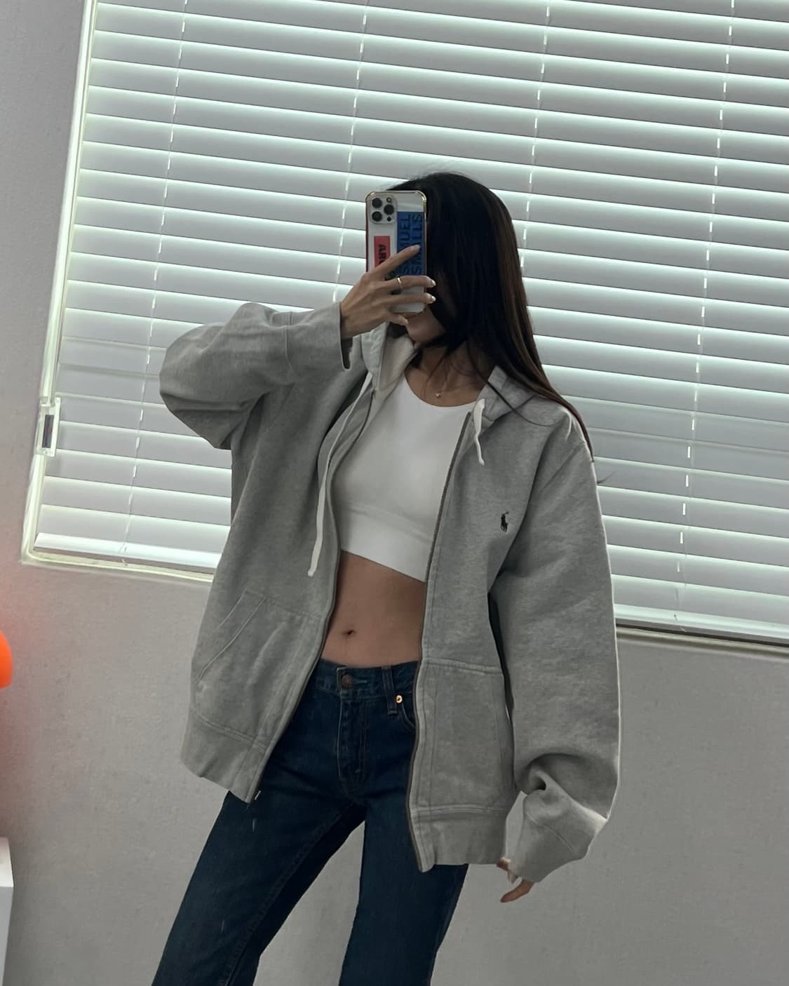 (L)폴로 써멀 후드집업-M1693 상품이미지1