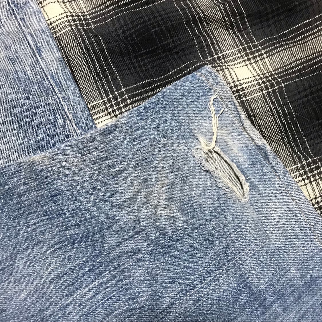 레어 90s 일본판 리바이스 501 버튼 플라이 스트레이트진 연청 상품이미지6