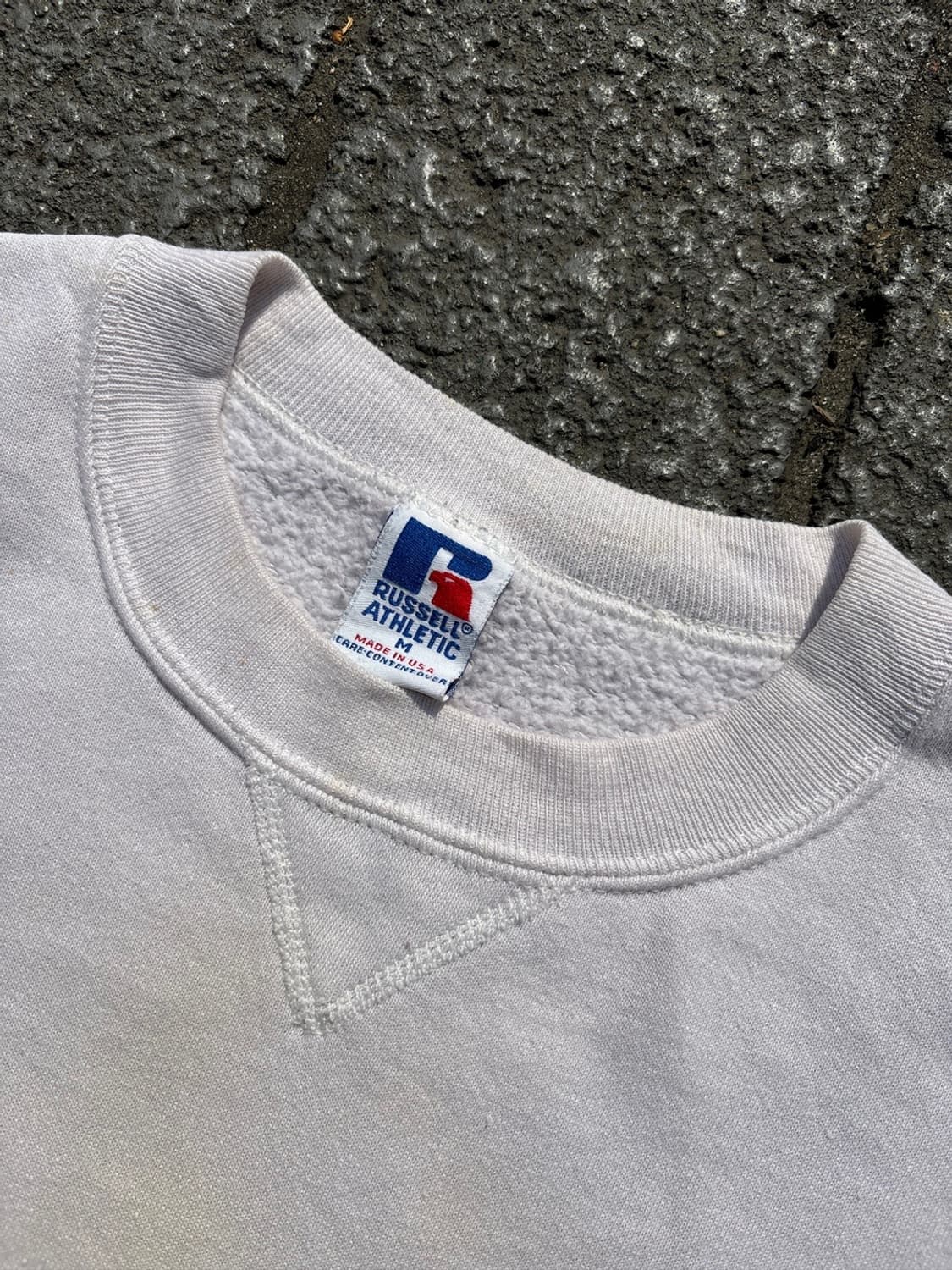MADE IN USA 🇺🇸 90‘s 러셀 맨투맨 화이트 블랭크 상품이미지5