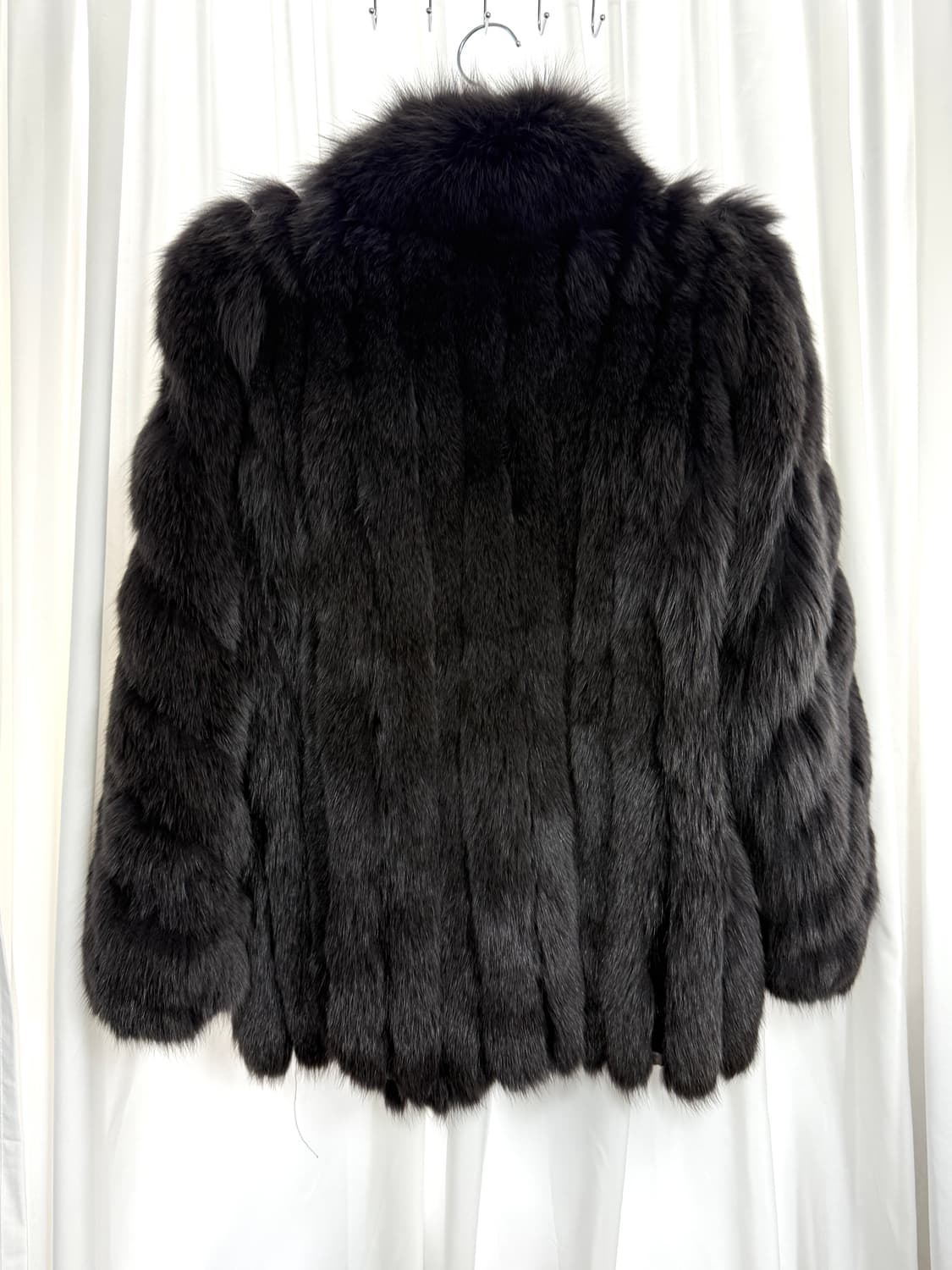 Fox fur jacket (charcoal) 상품이미지5