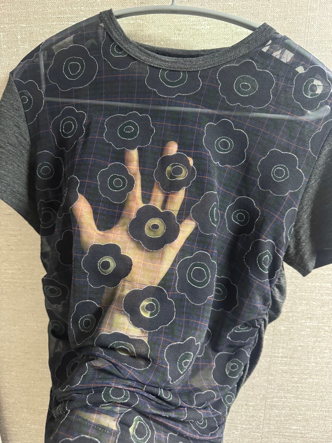 꼼데가르송 트리콧 시스루 반팔티 상품이미지1