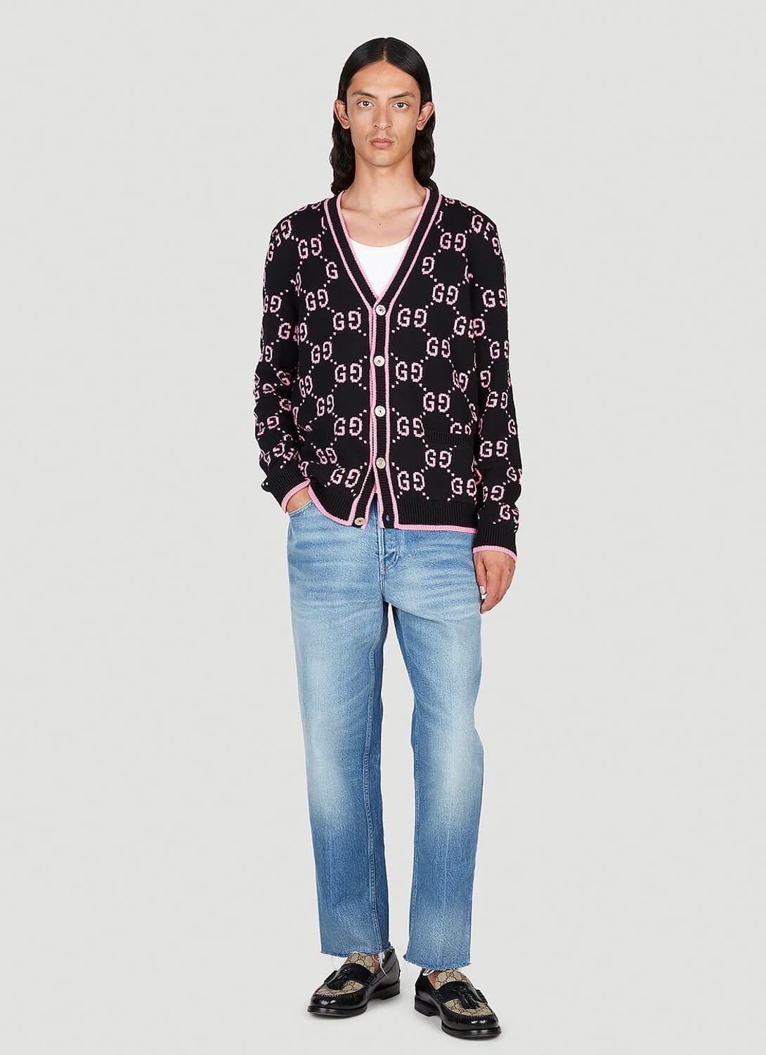 구찌 로고 패치 캐럿핏 데님 31 상품이미지8