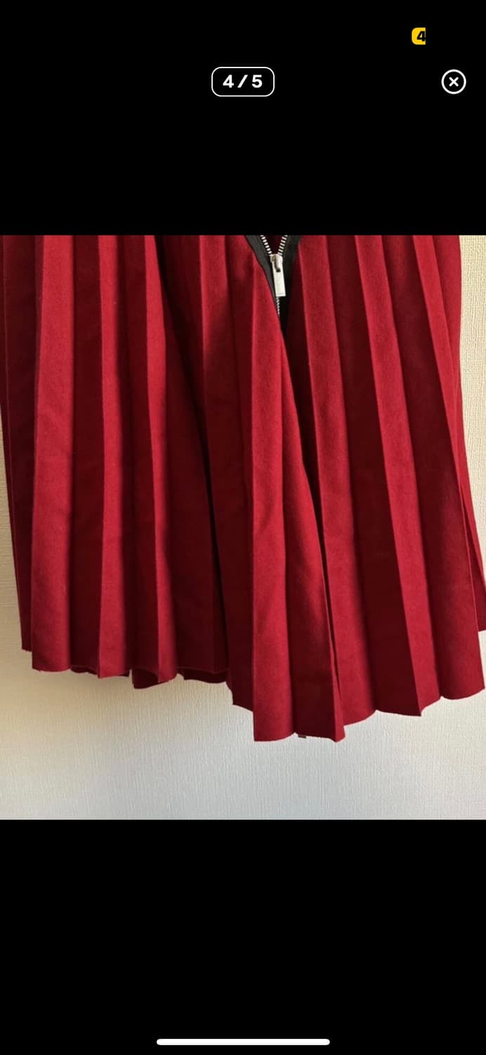 Sacai 사카이 멜튼 플리츠 스커트 상품이미지2