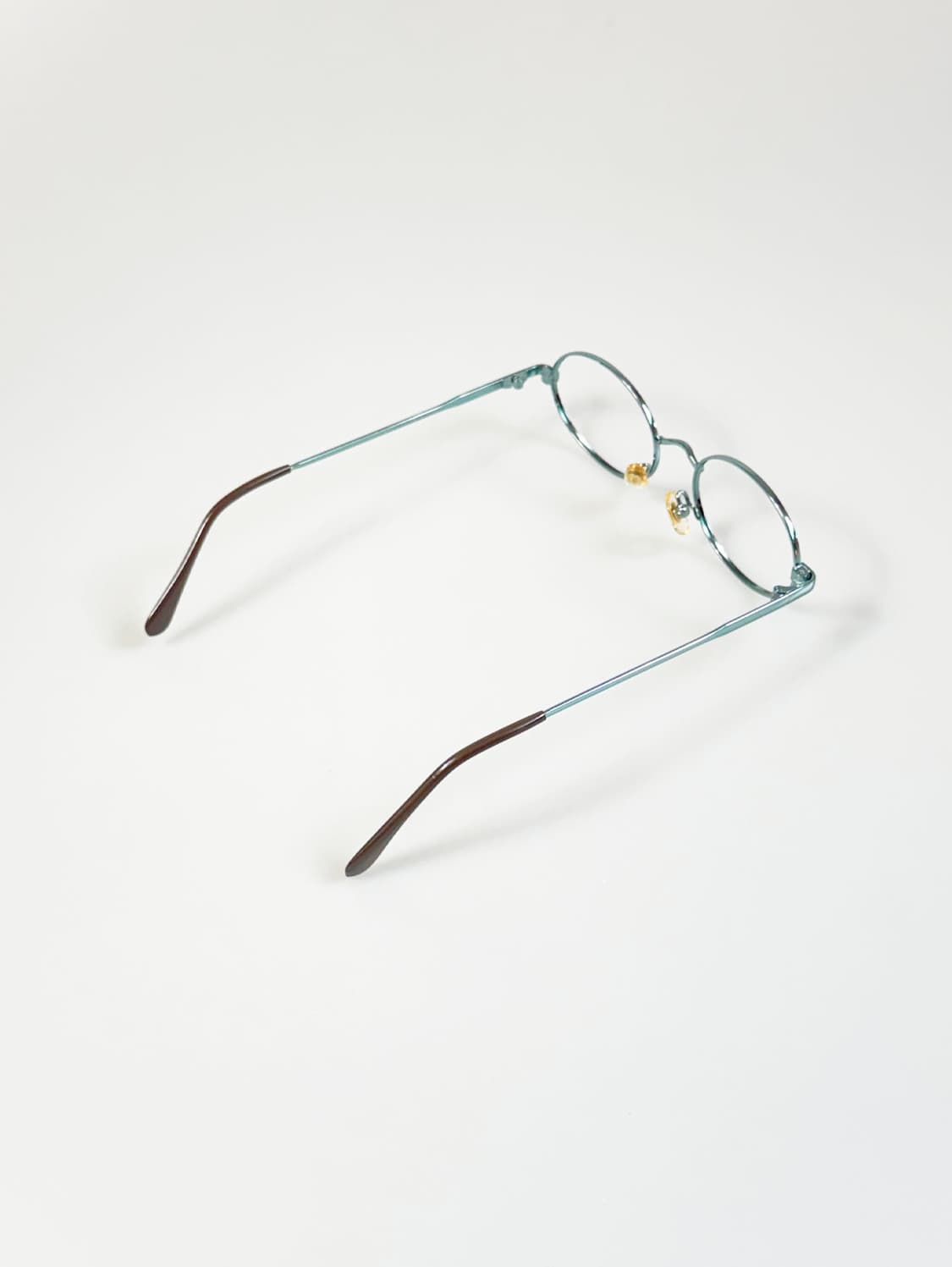 90s EYE WORLD 민트 슬림 오벌 메탈 빈티지 안경 상품이미지4