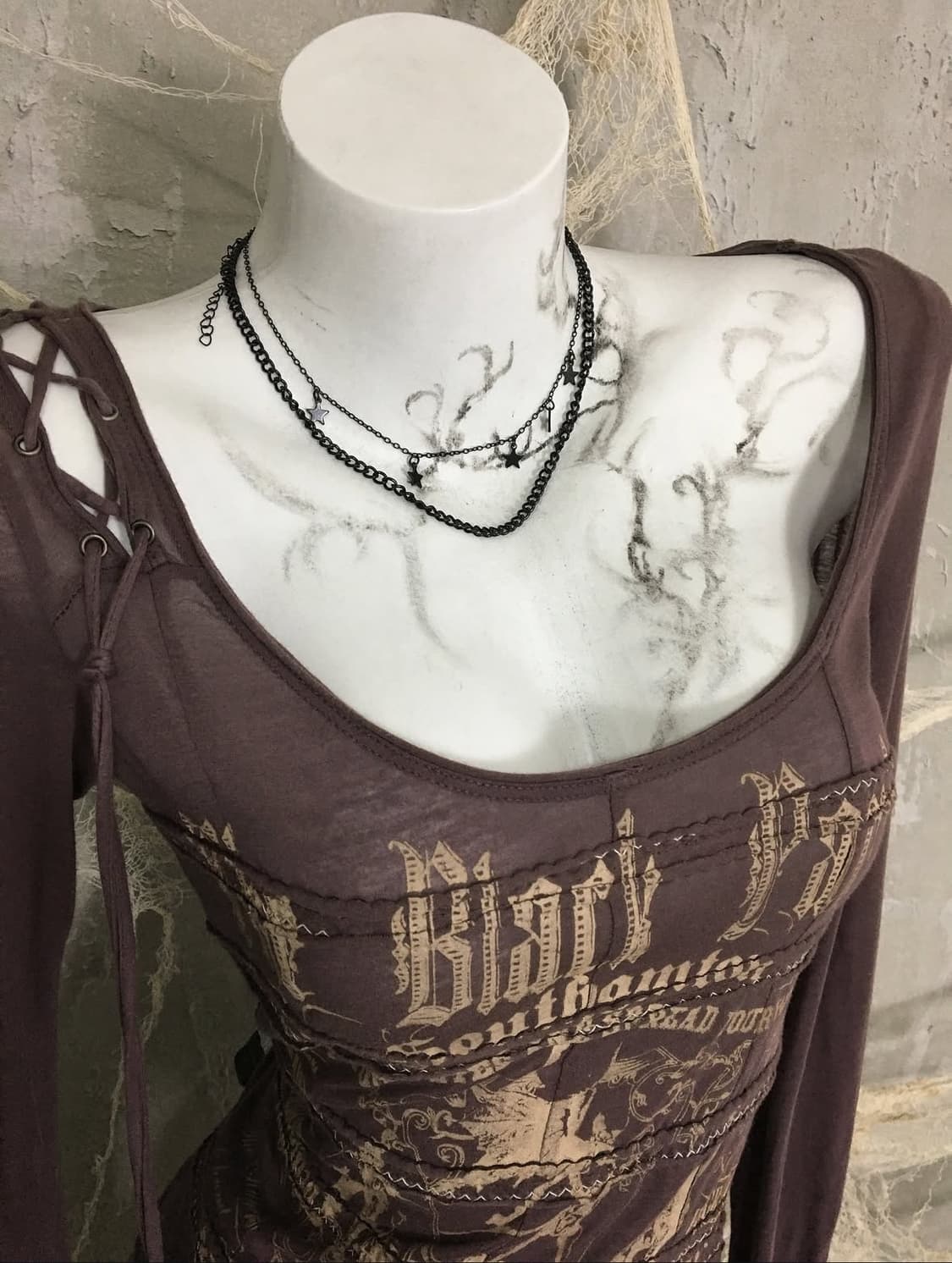 salvage 셀비지 그런지 딱붙 롱슬리브 상품이미지2