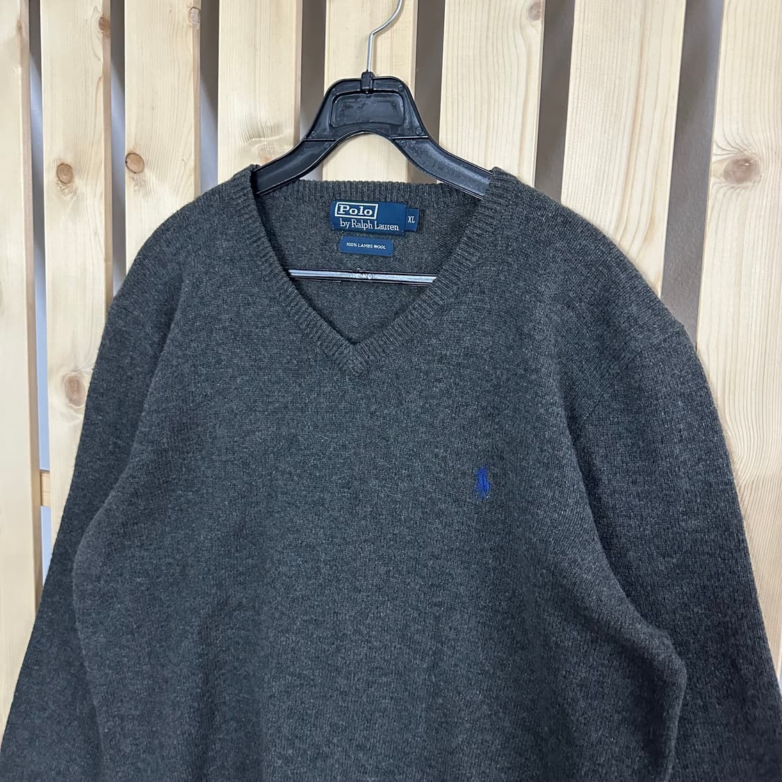(XL) 폴로 랄프로렌 브이넥 차콜 브이넥 니트 상품이미지3