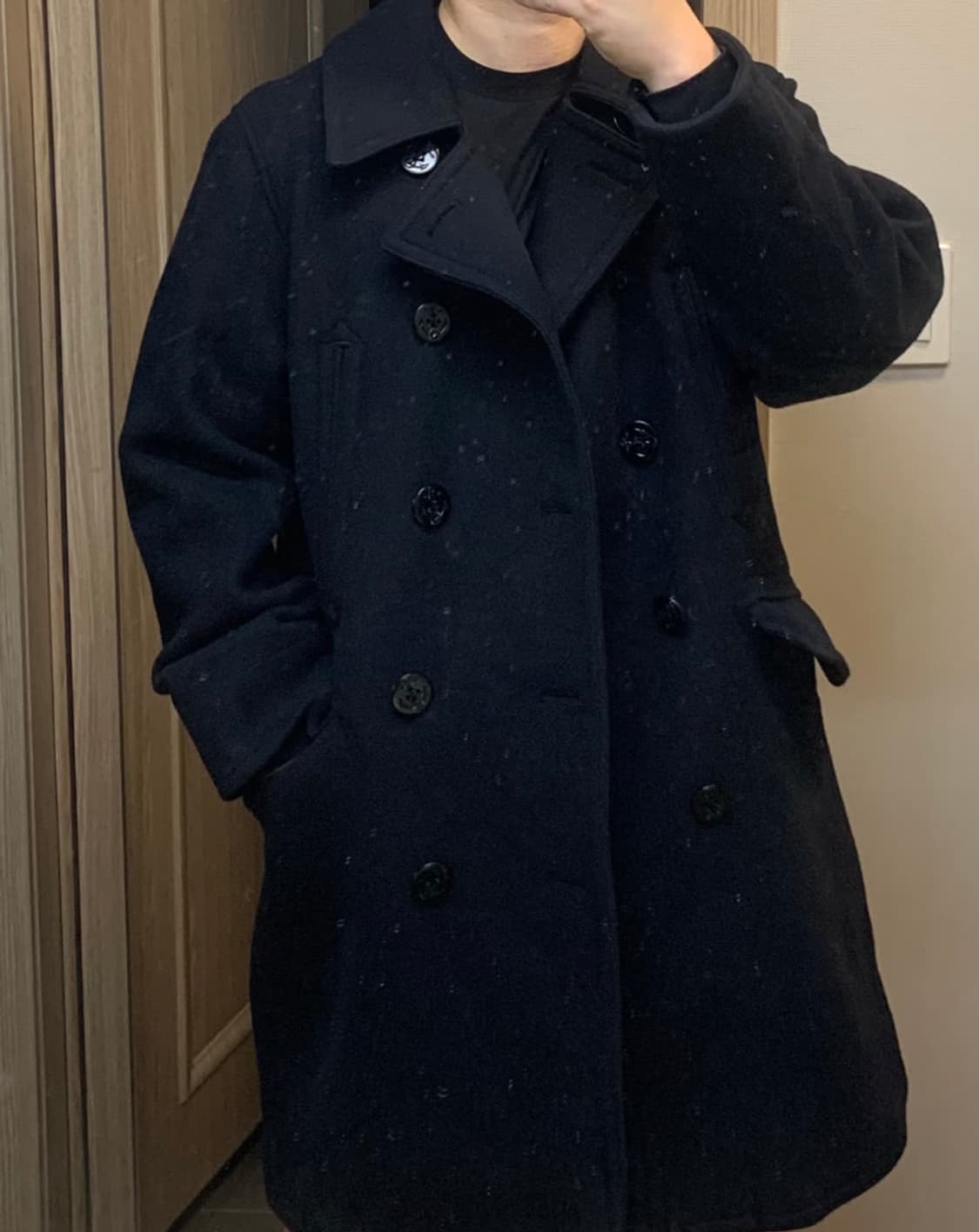 이스트로그 더블 피코트 L 블랙 상품이미지2