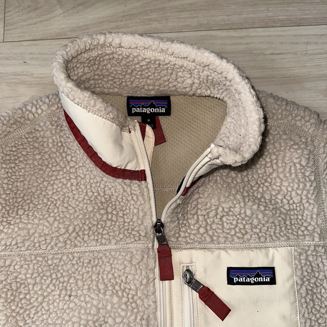 10s 파타고니아 레트로-X 아이보리/레드 상품이미지2