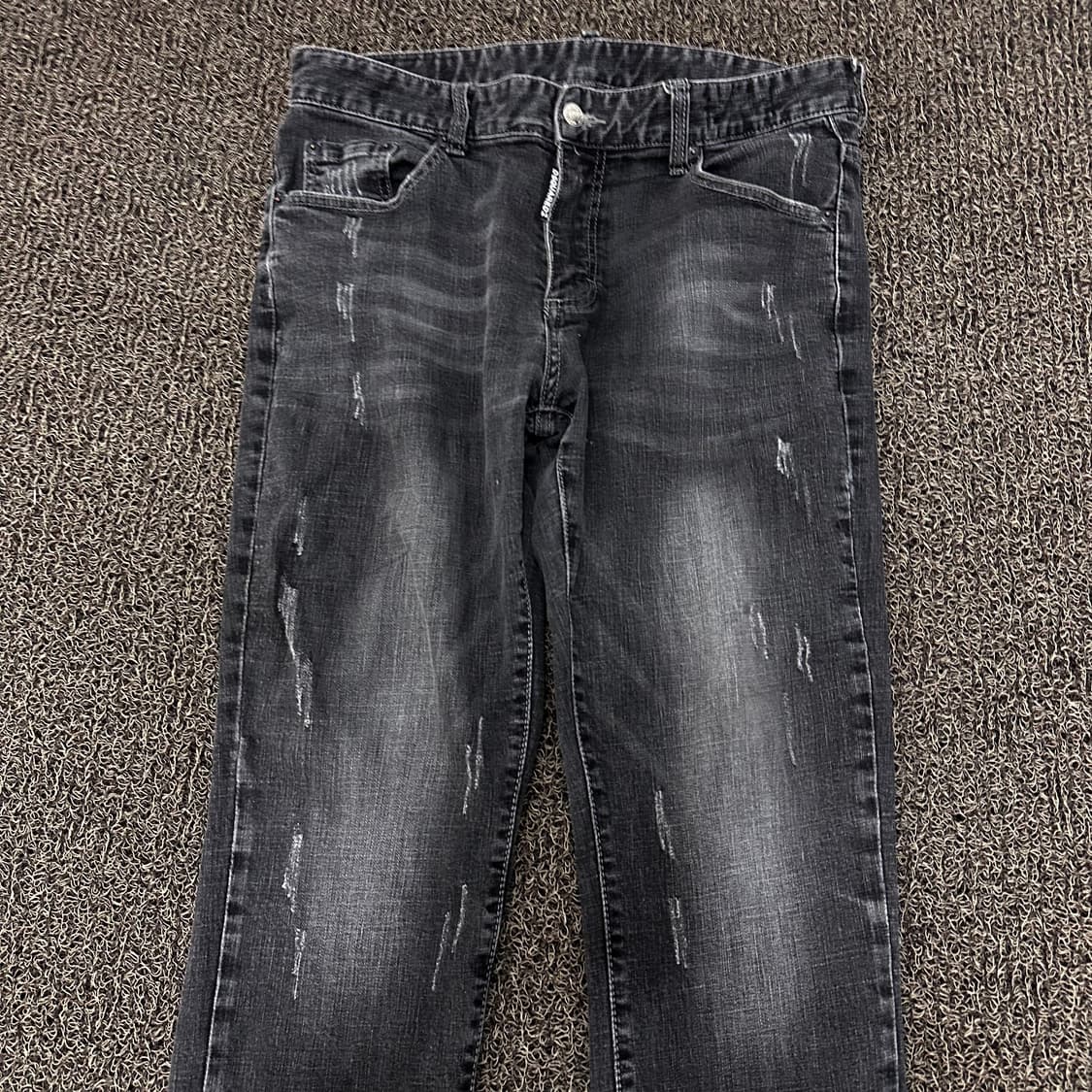 디스퀘어드2 데님 워싱 흑청바지 팬츠 34인치 상품이미지2