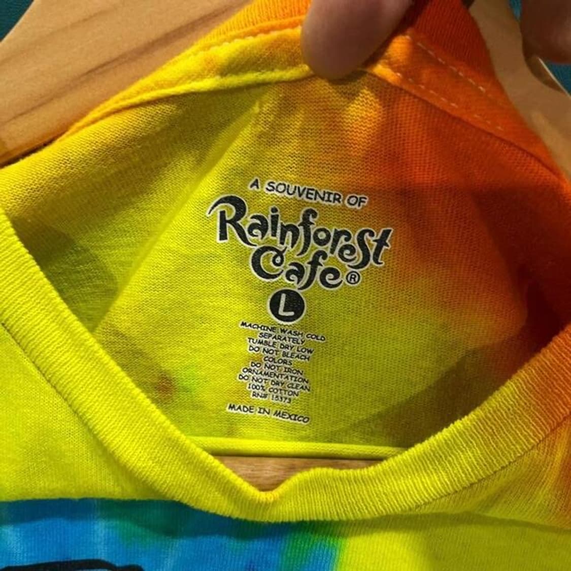 레인포레스트 카페 타이다이 티셔츠 (L)  상품이미지3