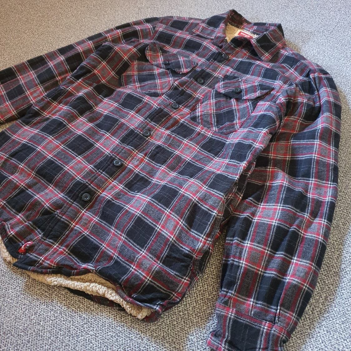 랭글러 쉐르파 안감 플란넬 셔츠 no.3 상품이미지2