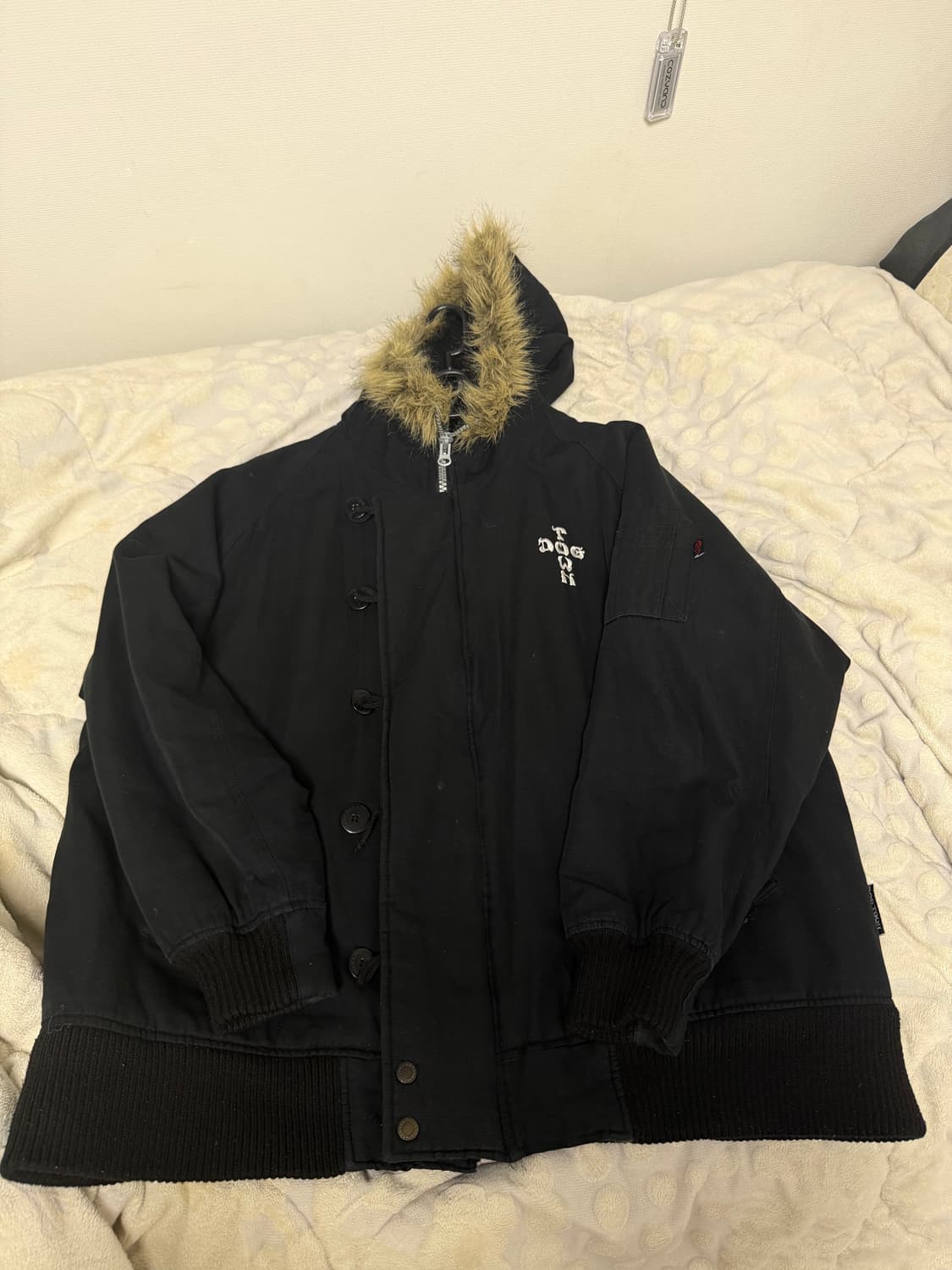 DOG town 후드 퍼 자켓 상품이미지1