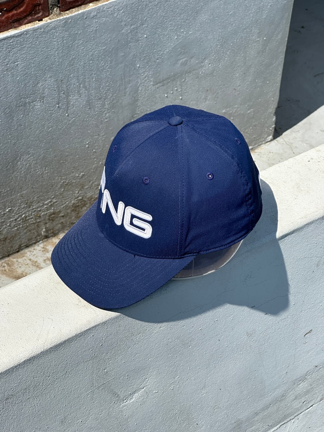 [L-XL] PING 핑 골프 로고 네이비 볼캡 모자 상품이미지2