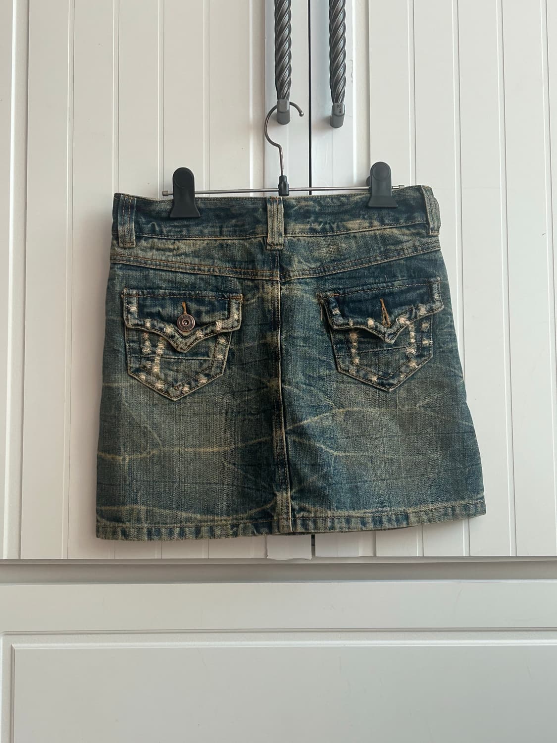 빈티지 데미지 중청 워싱 스커트 데스라이즈 큐빈티지 Shop502  상품이미지2