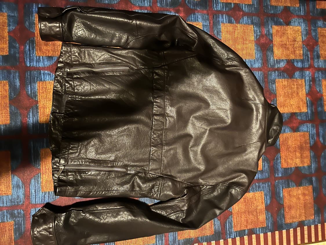 릭오웬스맛 코데즈 컴바인 사선 양가죽 자켓 상품이미지2