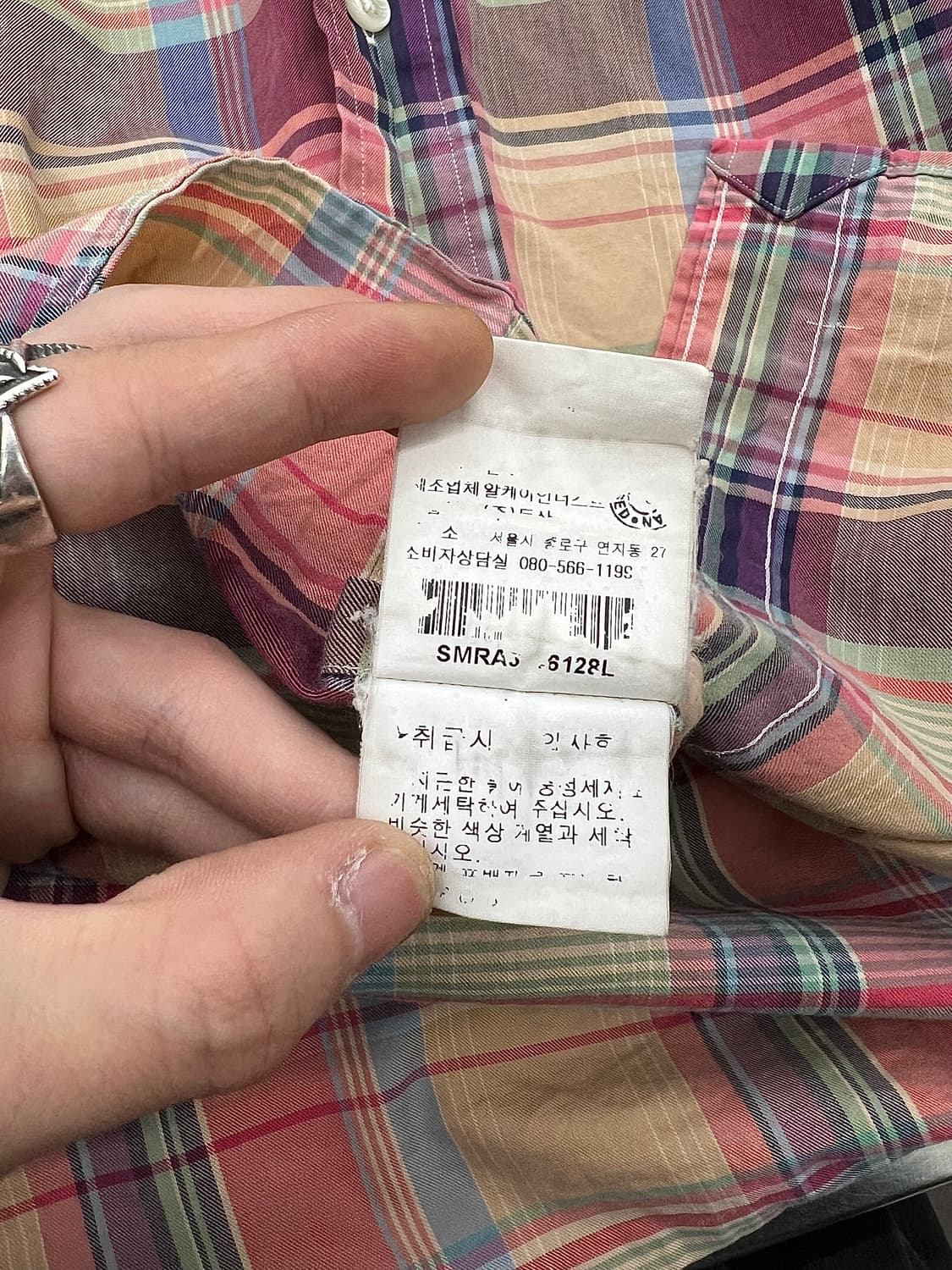 랄프로렌 마드라스 멀티 타탄체크 커스텀 셔츠 상품이미지8