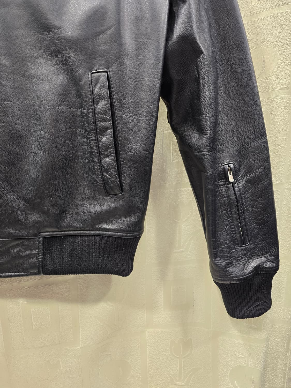 라클리크 블랙 가죽 자켓 90(S) 상품이미지4