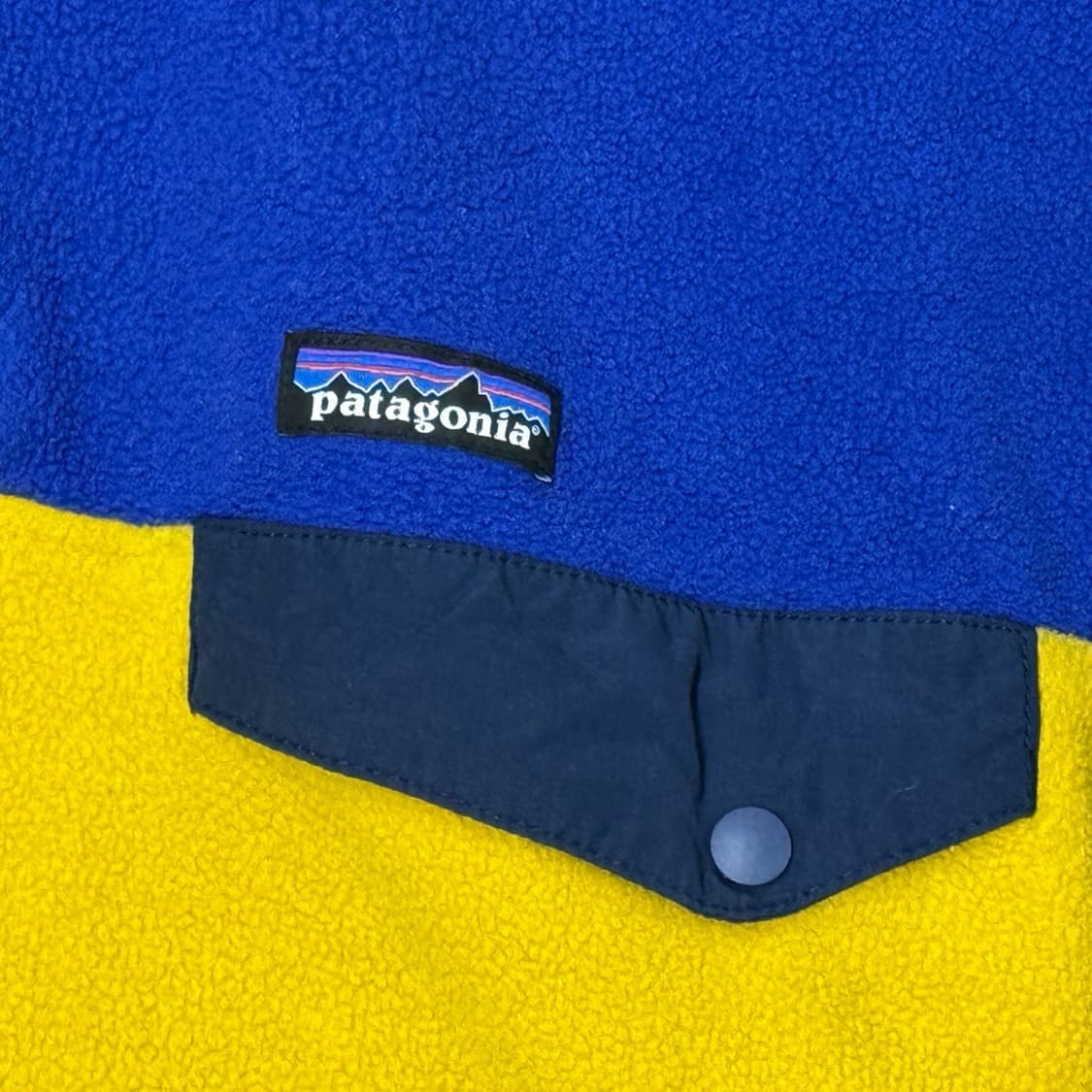 10s 파타고니아 신칠라 스냅-T 블루/옐로우 상품이미지3