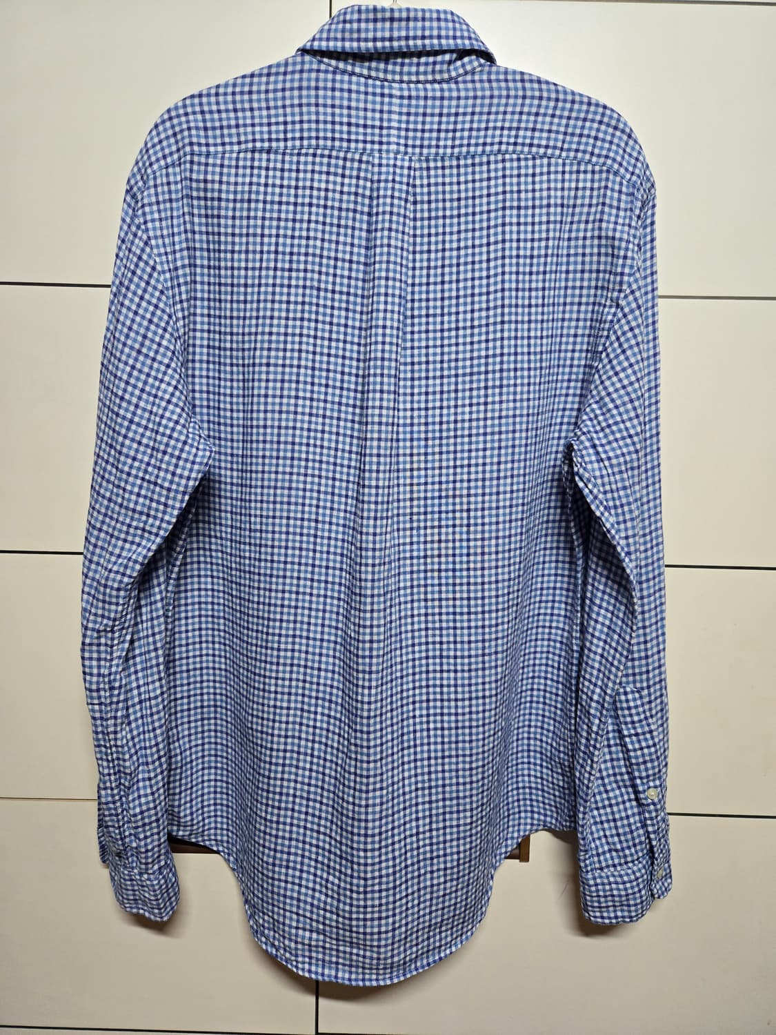 폴로 랄프로렌 남성 린넨 깅엄 체크 셔츠 상품이미지6