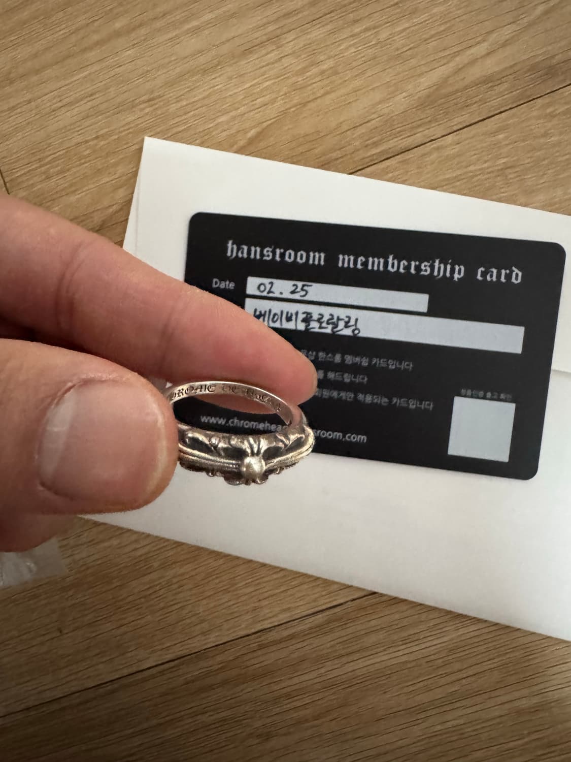 크롬하츠 베이비플로랄링 us 8호 팝니다 상품이미지6