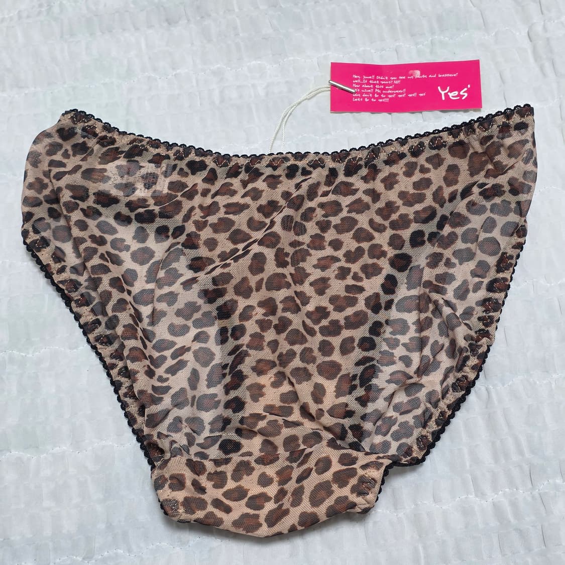 호피 레오파드 레이스 여성 팬티 90size 상품이미지2