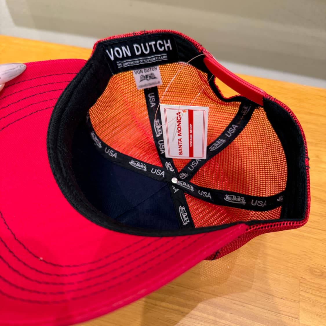 본더치 레드 로고 트러커 캡 U1014 상품이미지4