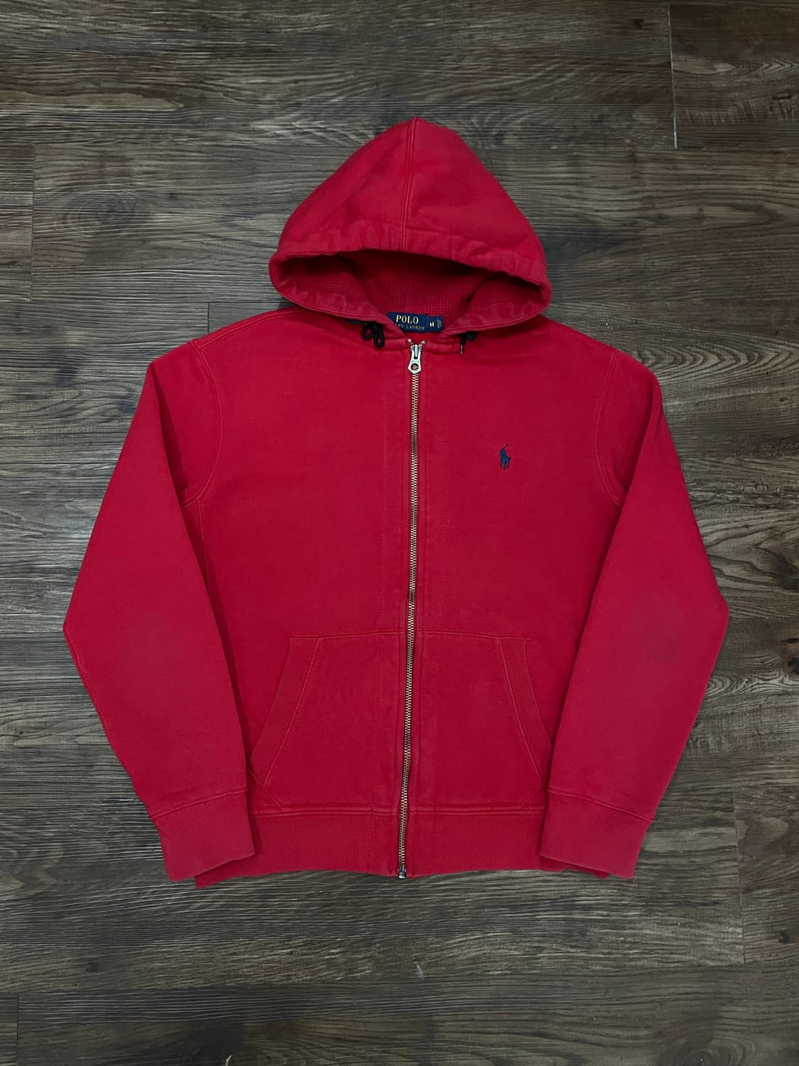 폴로 랄프로렌 레드 써멀 후드집업 상품이미지3
