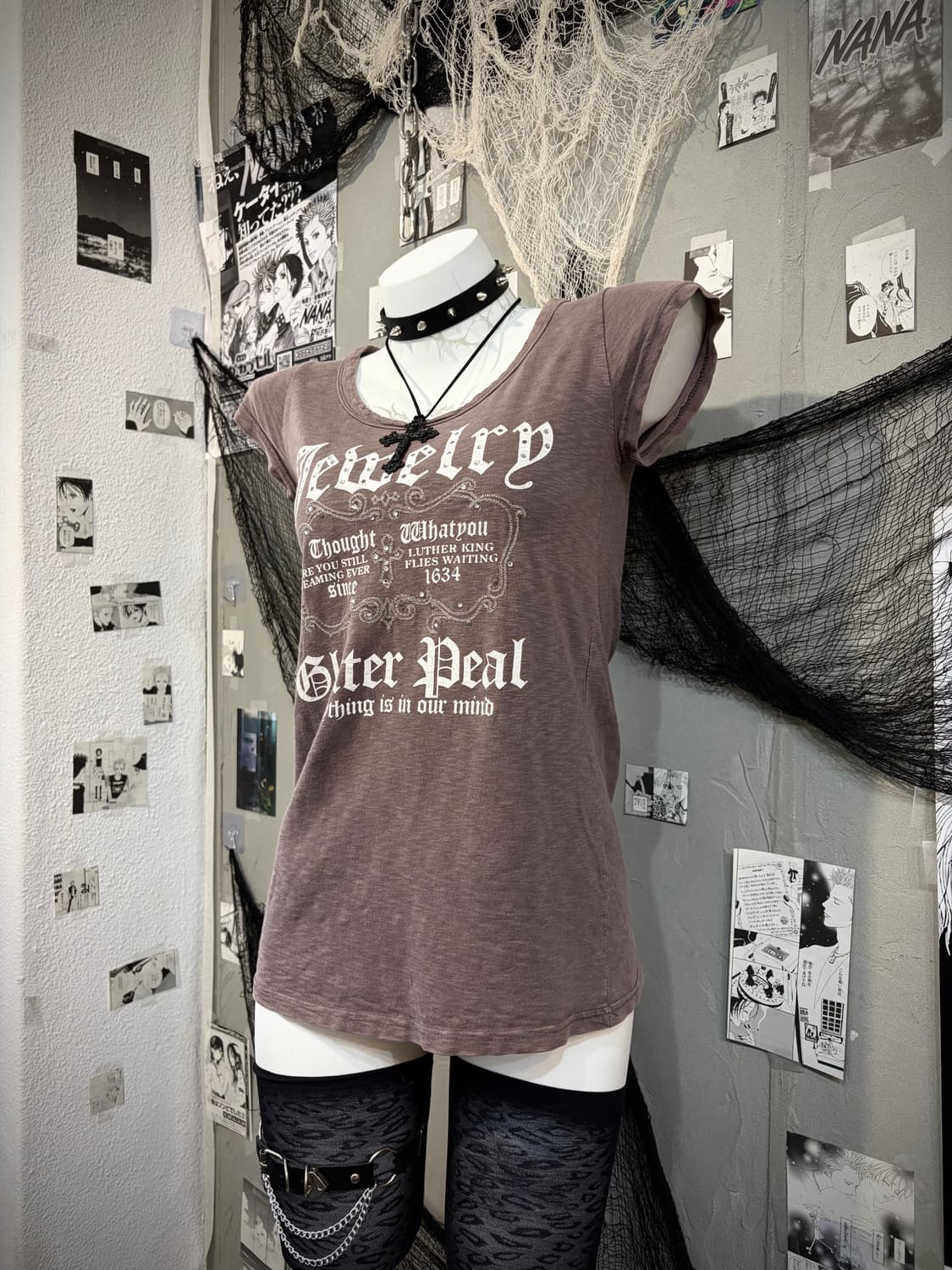 Y2K cubic lettering short sleeve 상품이미지5