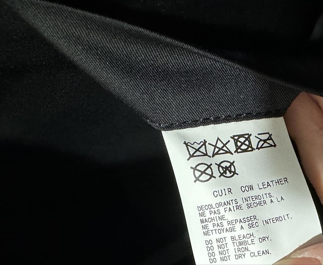 요지 야마모토 카우레더 레터링 토트백 상품이미지5