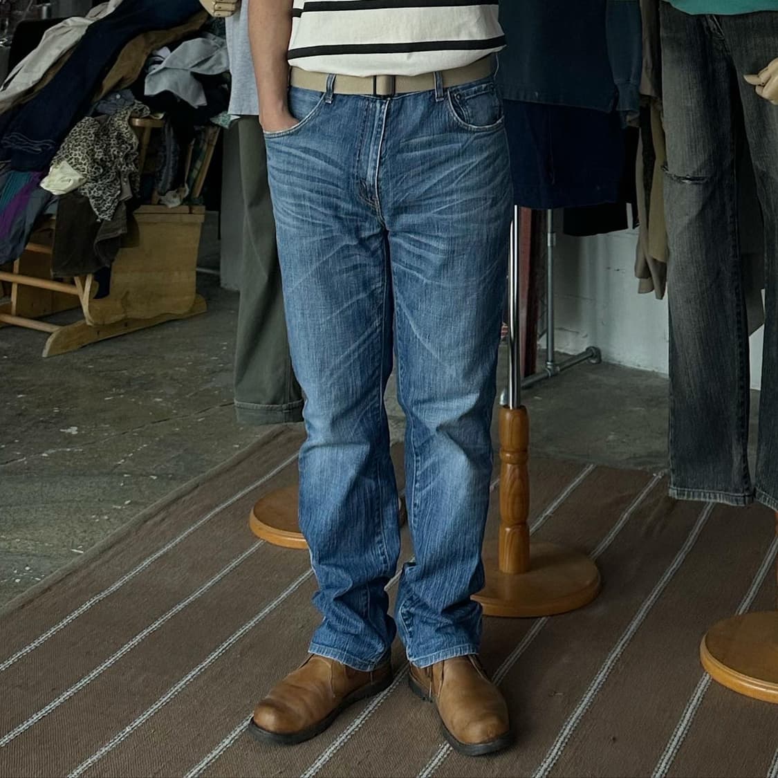 (착용컷) 리바이스 505 (남성용 33-34) 상품이미지2