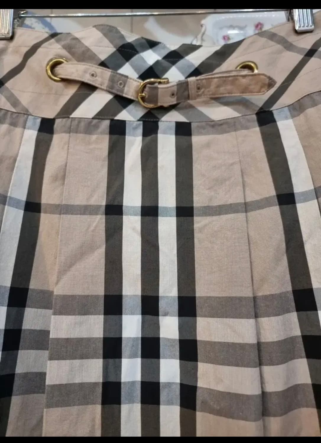 버버리 런던(BURBERRY LONDON) 체크 플리츠 스커트 상품이미지2