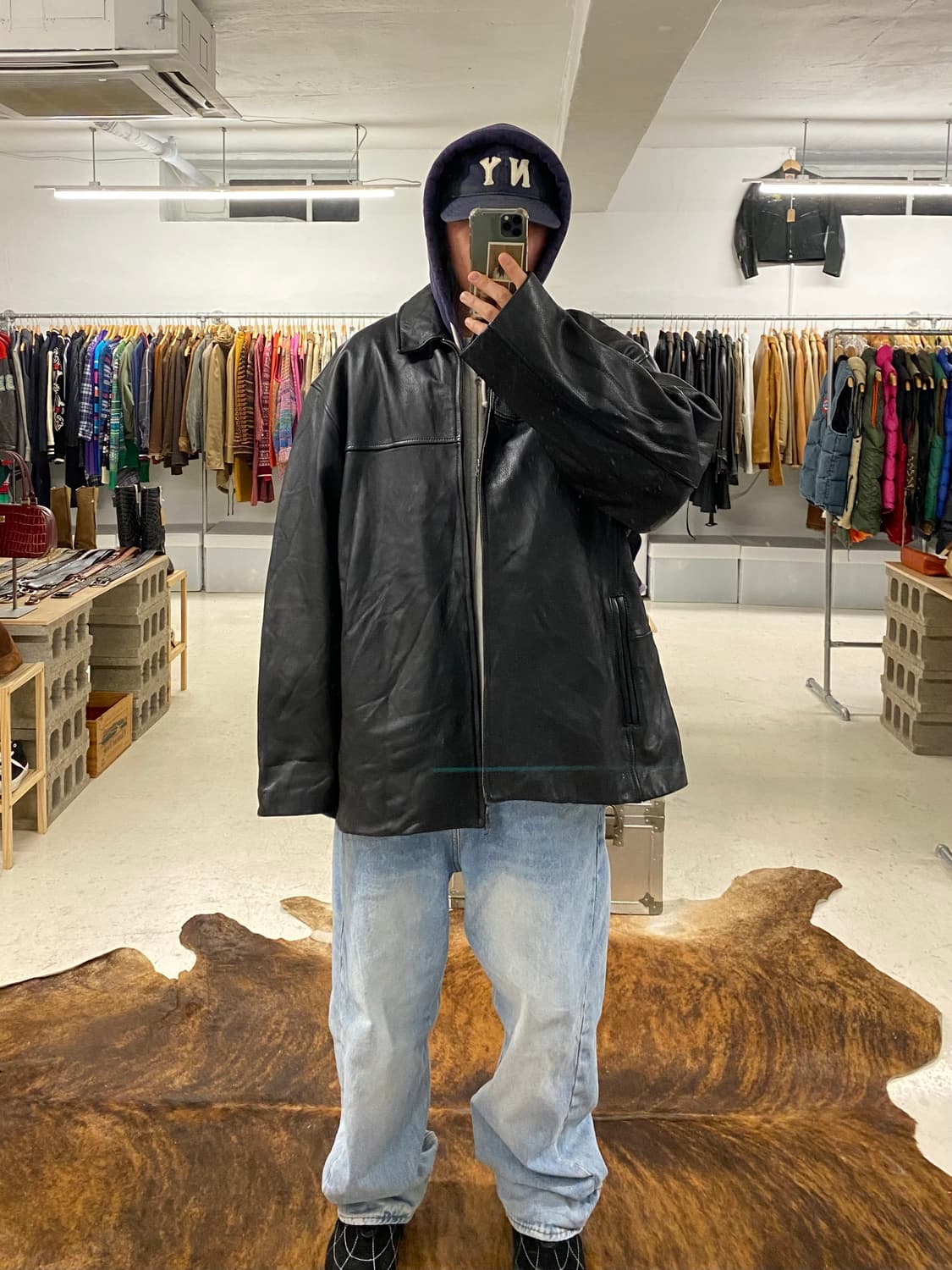 (새제품) VTG leather jacket 미국 빈티지 레더 자켓 상품이미지10