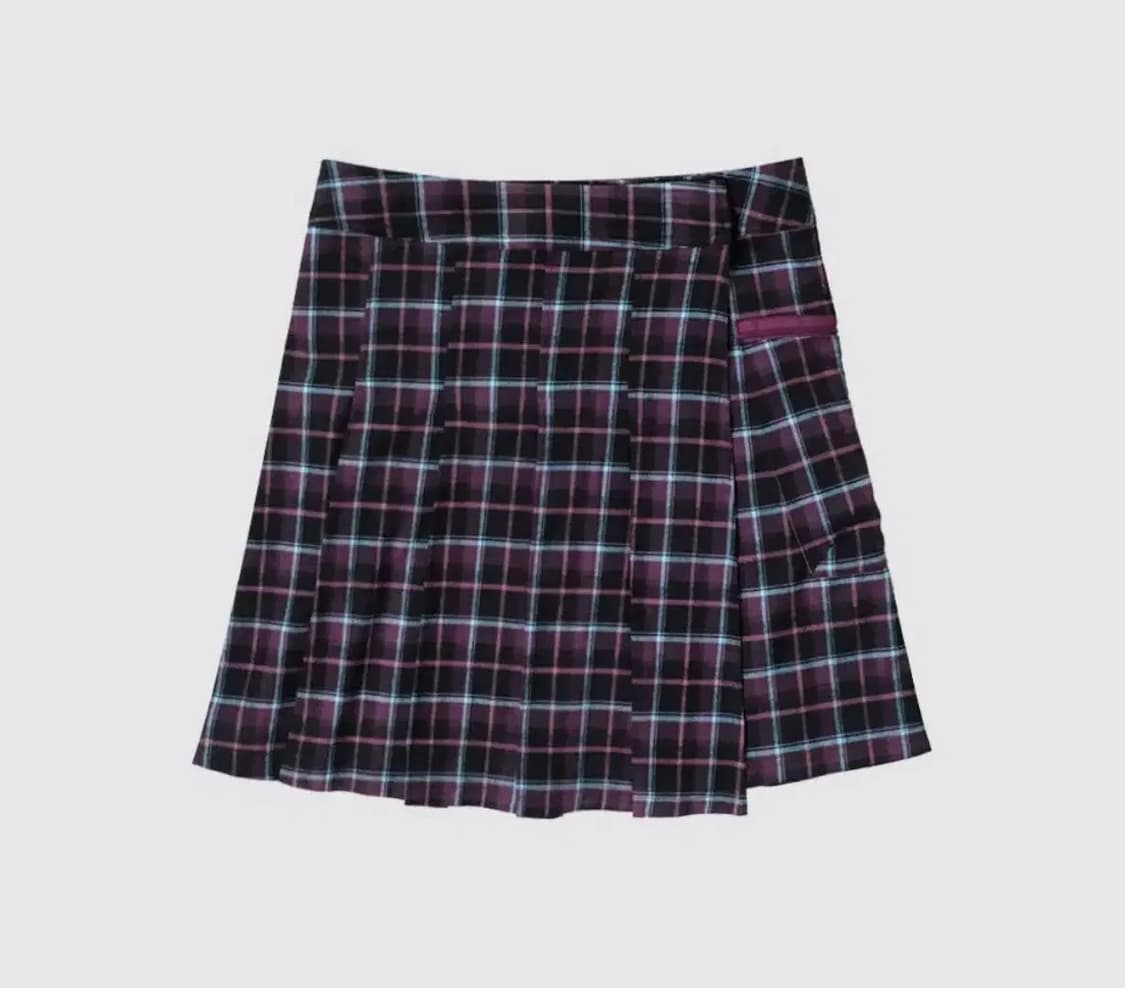 인앤양인하모니 랩 플리츠 스커트 체크 상품이미지1