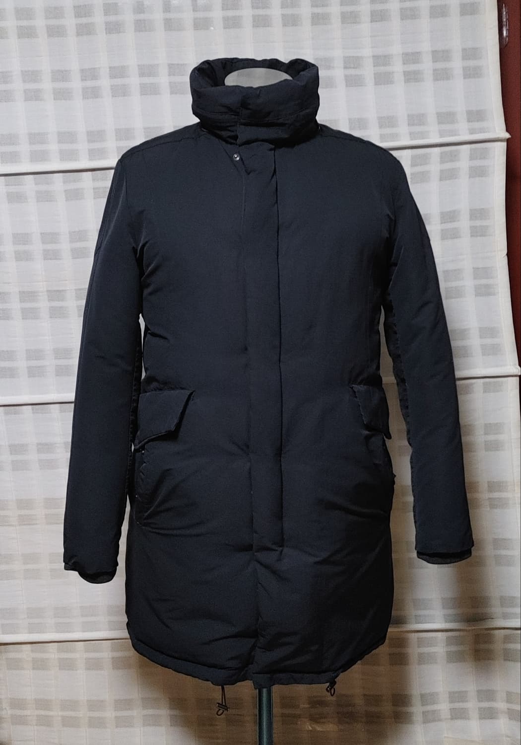 (한섬) 타임옴므 네이비 구스다운 패딩 100 (슬림) / 후드 탈부착 상품이미지3