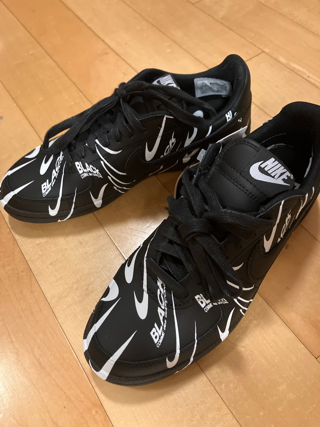 나이키 x 꼼데가르송 블랙 필드제네럴 82 250사이즈 상품이미지1