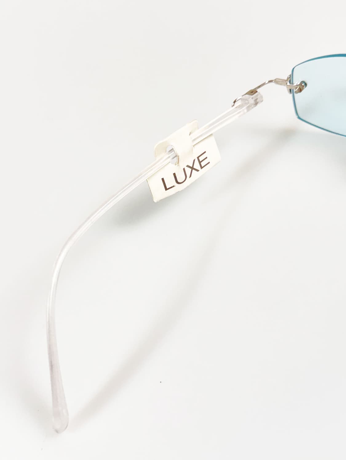 LUXE 무테 스퀘어 프레임 빈티지 틴트 안경 상품이미지7