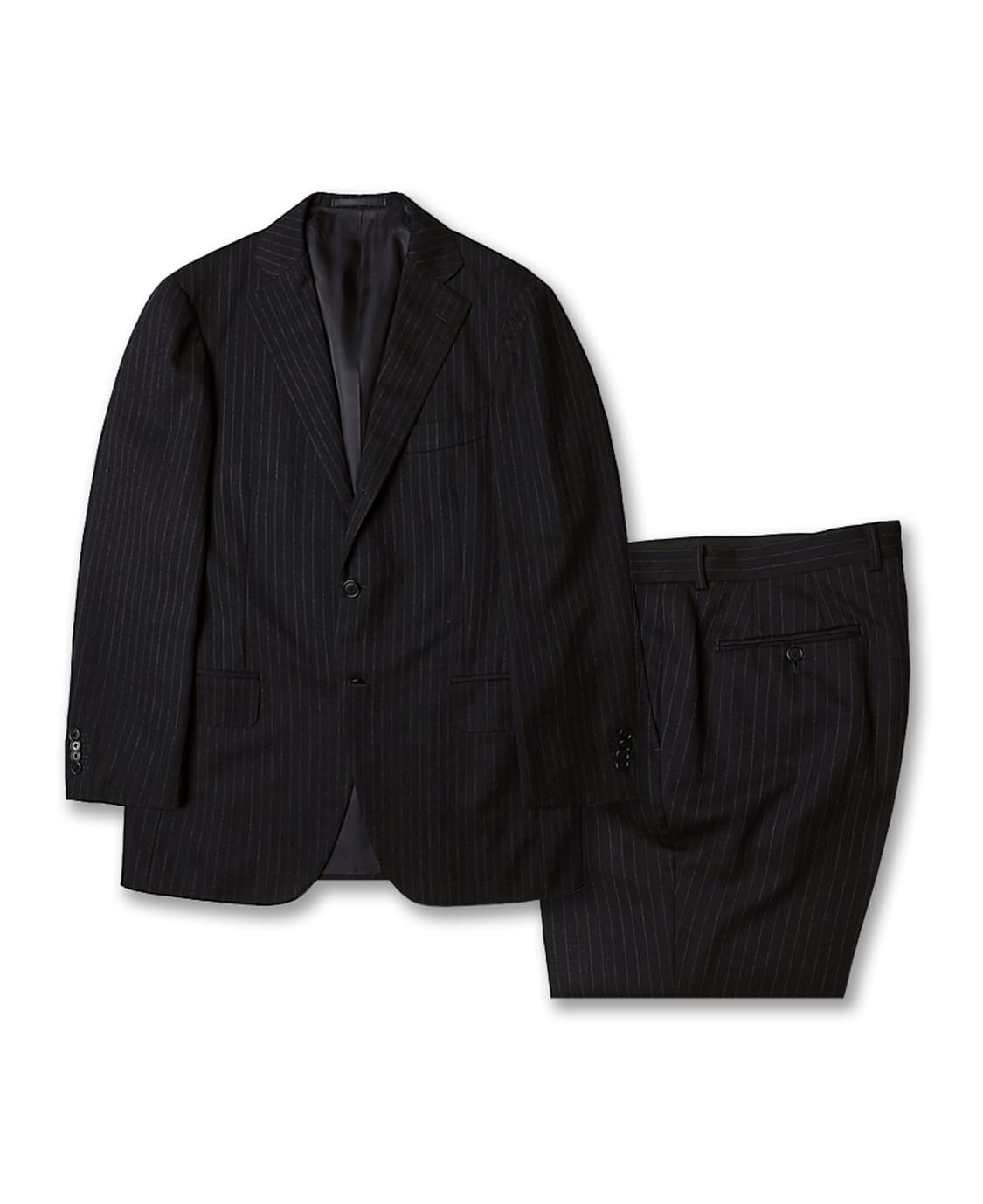 쉽스 [Ships] 다크 네이비 스트라이프 울 "링자켓 메이드" 수트 상품이미지1