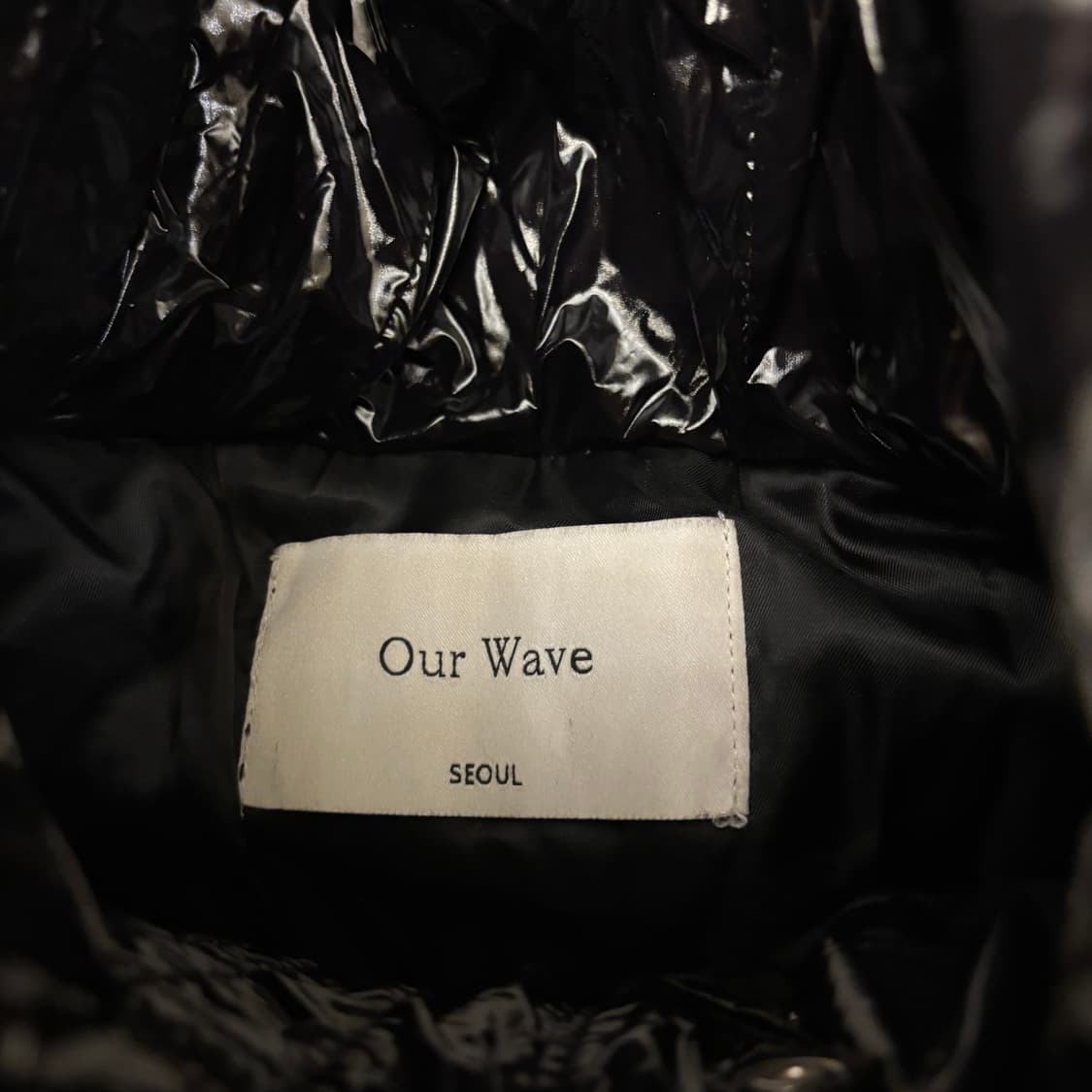 빈티지 유광 크롭 패딩 상품이미지3